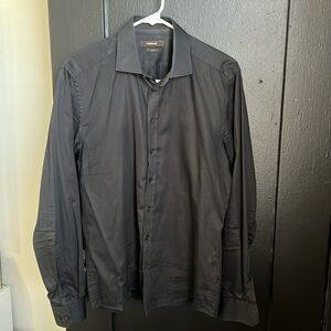 Black button down shirt